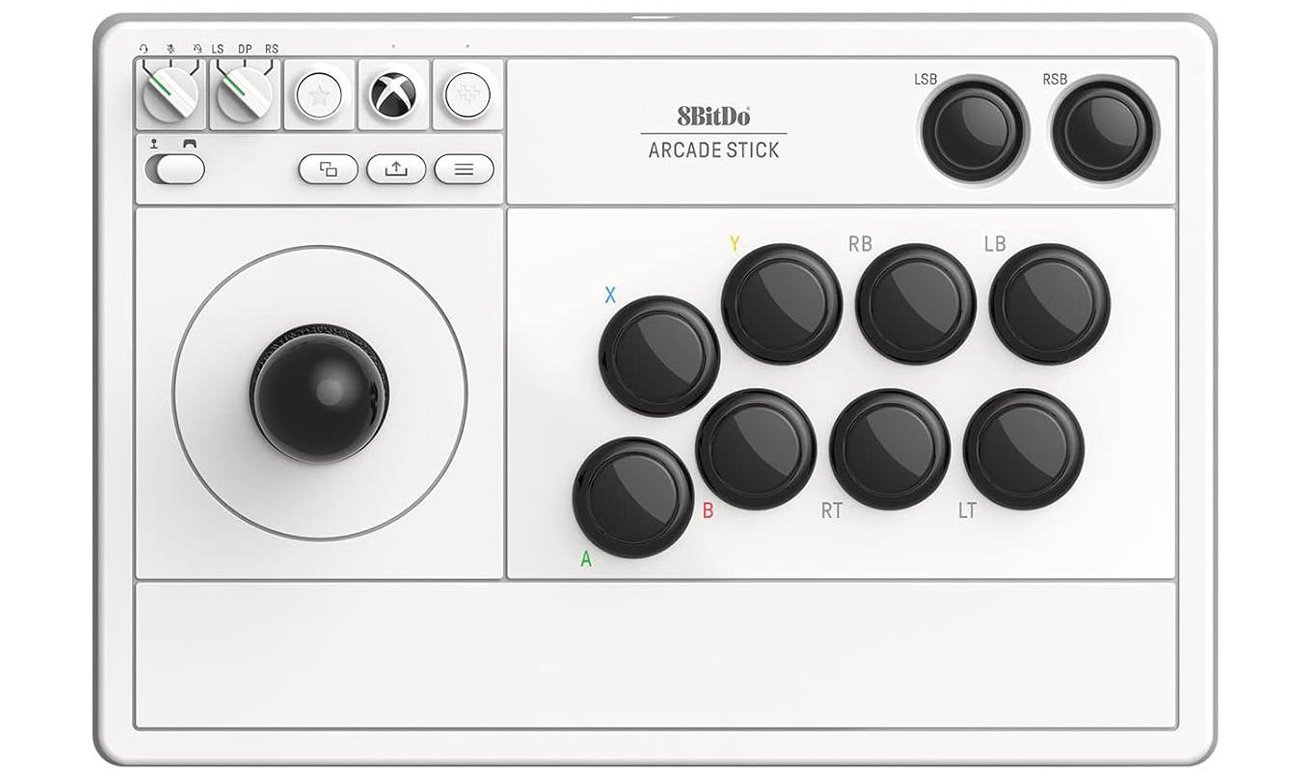 8BitDo Arcade Stick Controller для Xbox/PC Білий – вид спереду