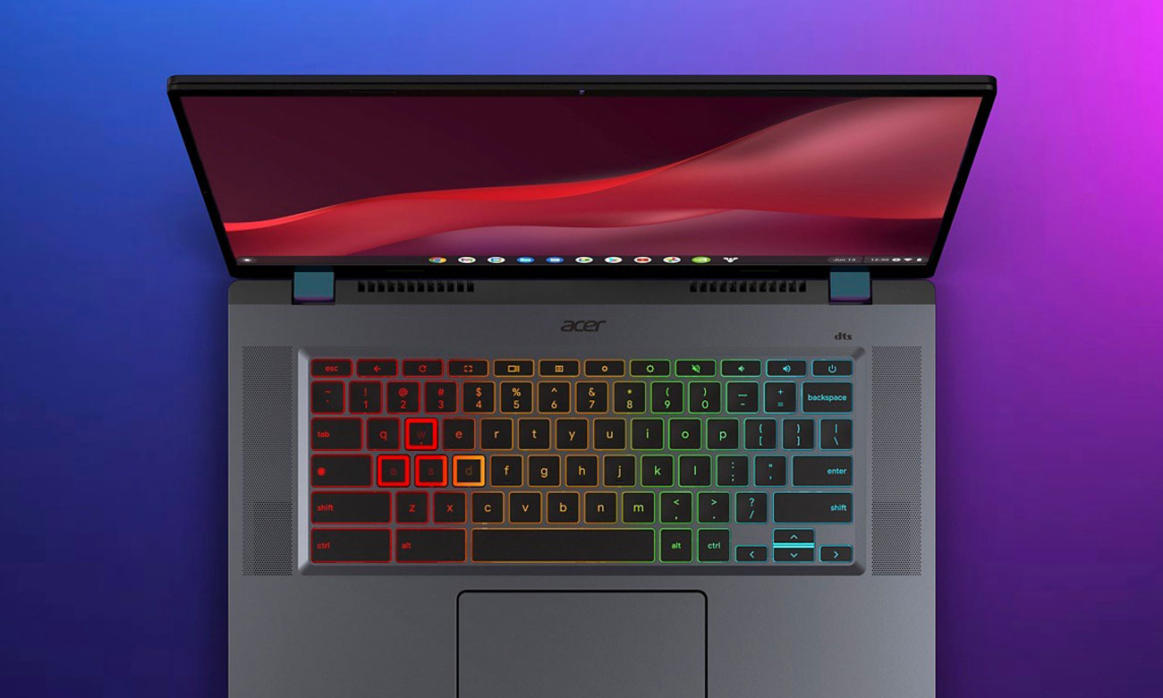 Клавиатура Acer Chromebook Gaming с подсветкой