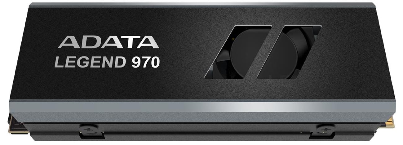 ADATA LEGEND 970 PCIe Gen5 NVMe M.2 SSD – вид спереду під кутом