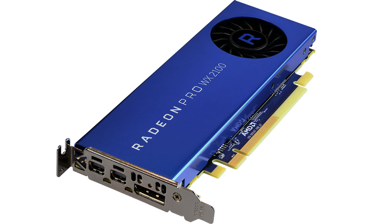 Разъемы AMD Radeon Pro WX 2100 2GB GDDR5 Mini и DisplayPort