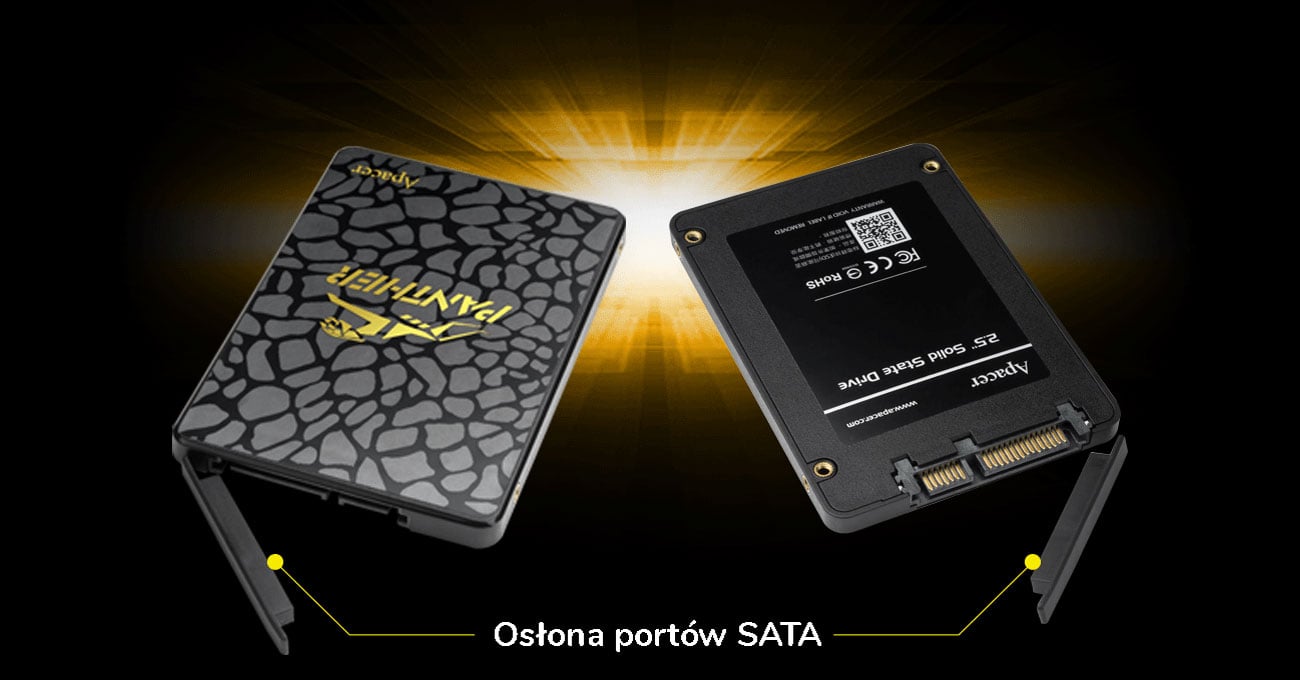 Apacer AS340 Panther 240 ГБ накопичувач SATA кришка порту