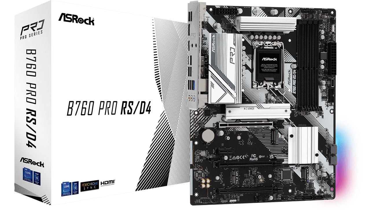 Материнська плата ASRock B760 Pro RS DDR4 в коробці