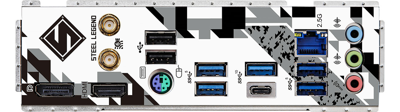 Порти Wi-Fi ASRock B760M Steel Legend