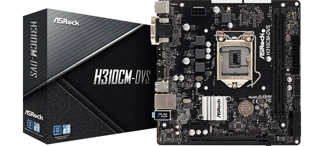 Материнская плата Socket 1151 ASRock H310CM-DVS