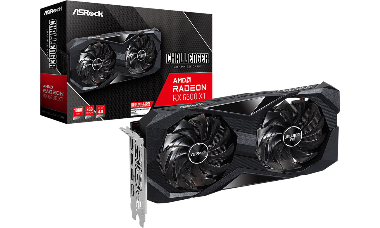 ASRock Radeon RX 6600 XT 8 ГБ Challenger D OC 8 ГБ GDDR6