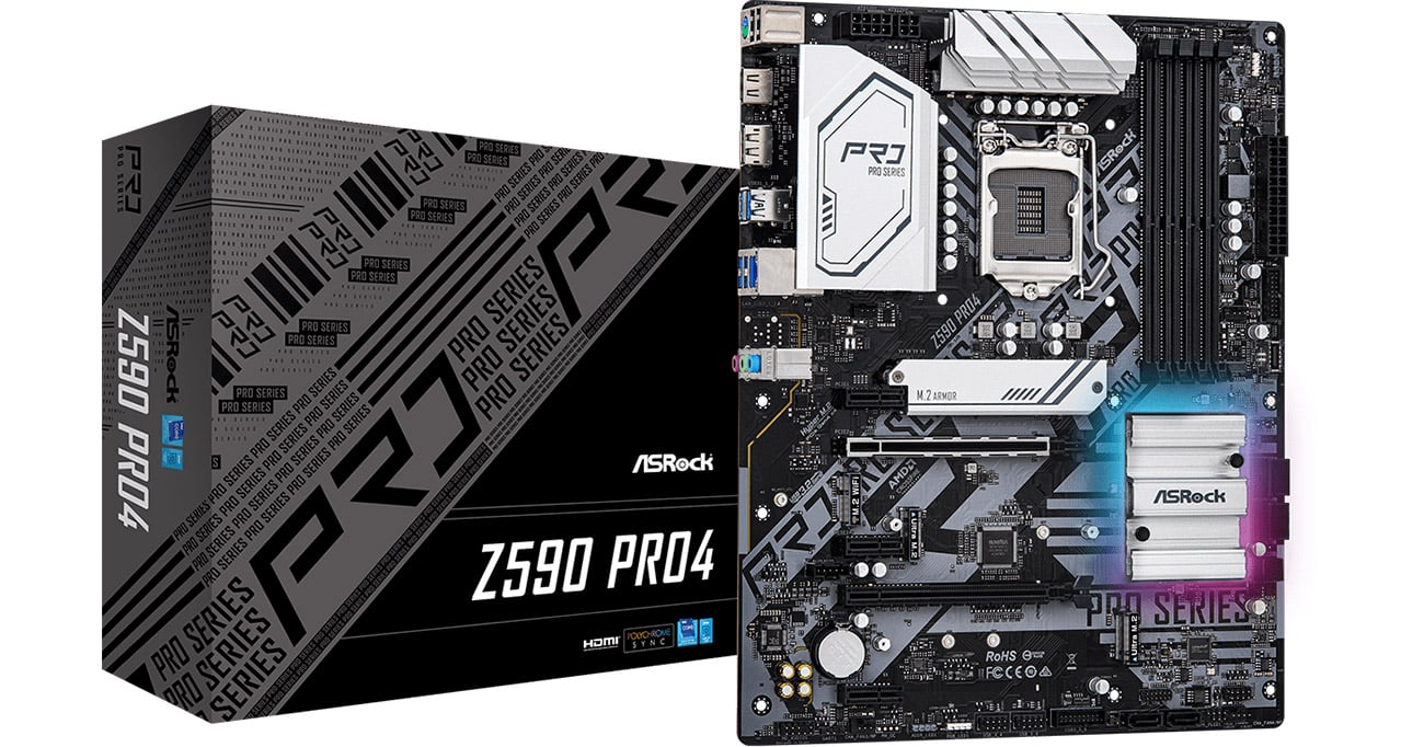 Материнская плата Socket 1200 ASRock Z590 Pro4