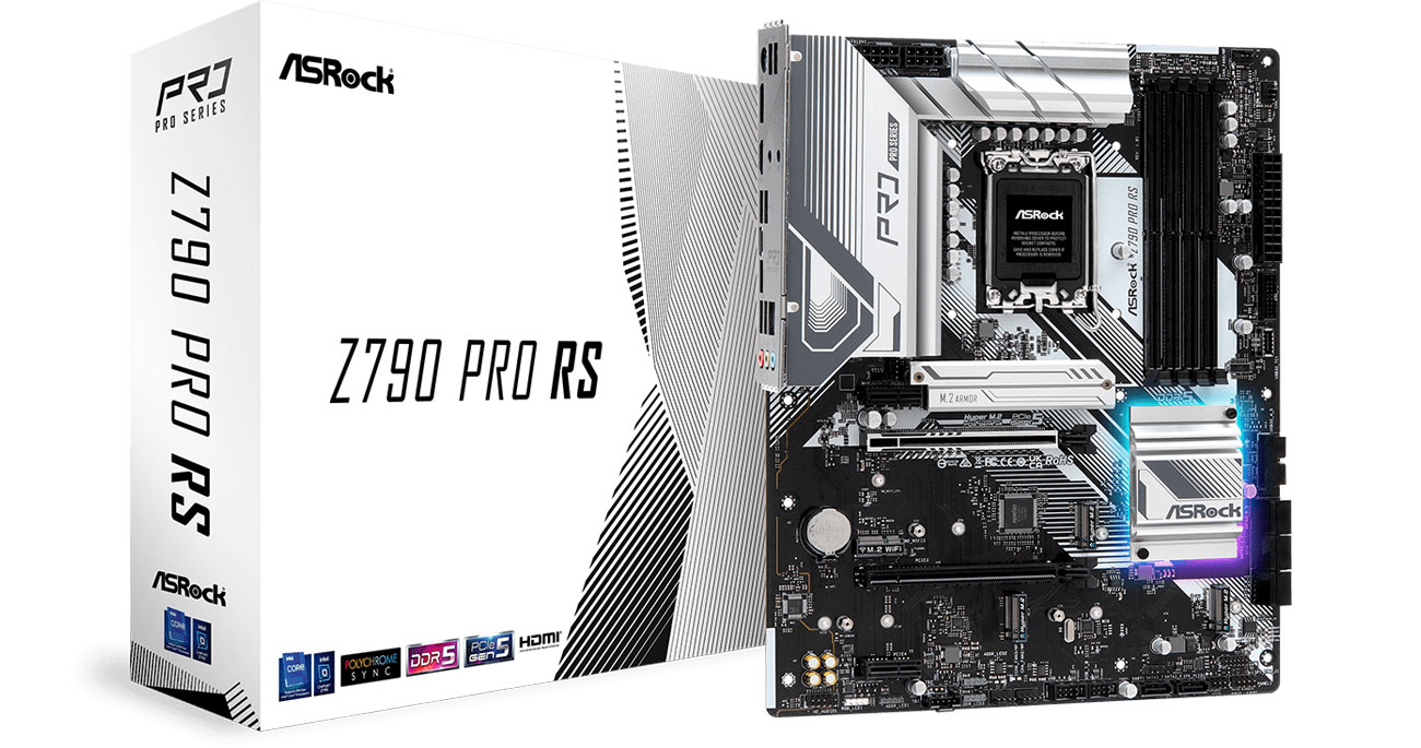 Материнська плата ASRock Z790 Pro RS в коробці