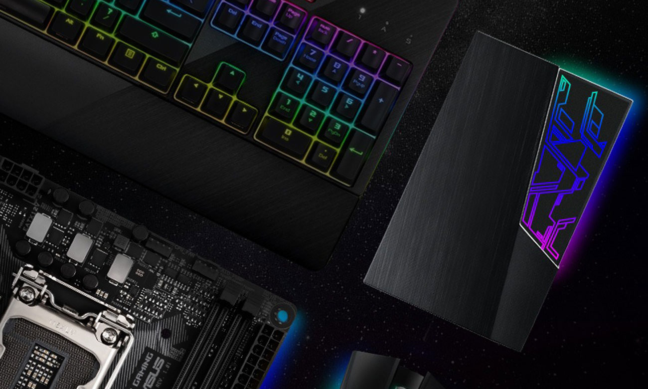 Наружный жесткий диск ASUS FX Gaming емкостью 1 ТБ, черный, с подсветкой RGB