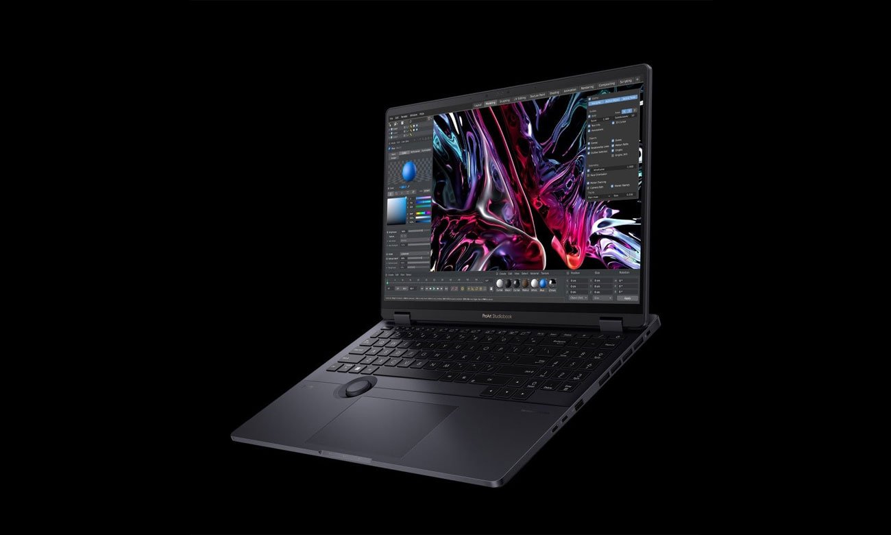 Екран ASUS ProArt Studiobook 16 з клавiатурою