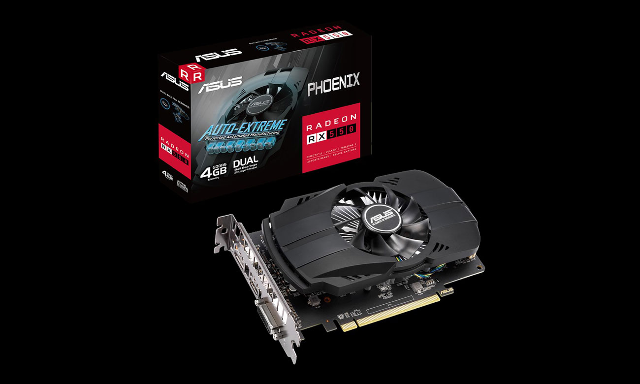 Видеокарта AMD ASUS Radeon RX 550 Phoenix EVO 4GB GDDR5 PH-RX550-4G-EVO