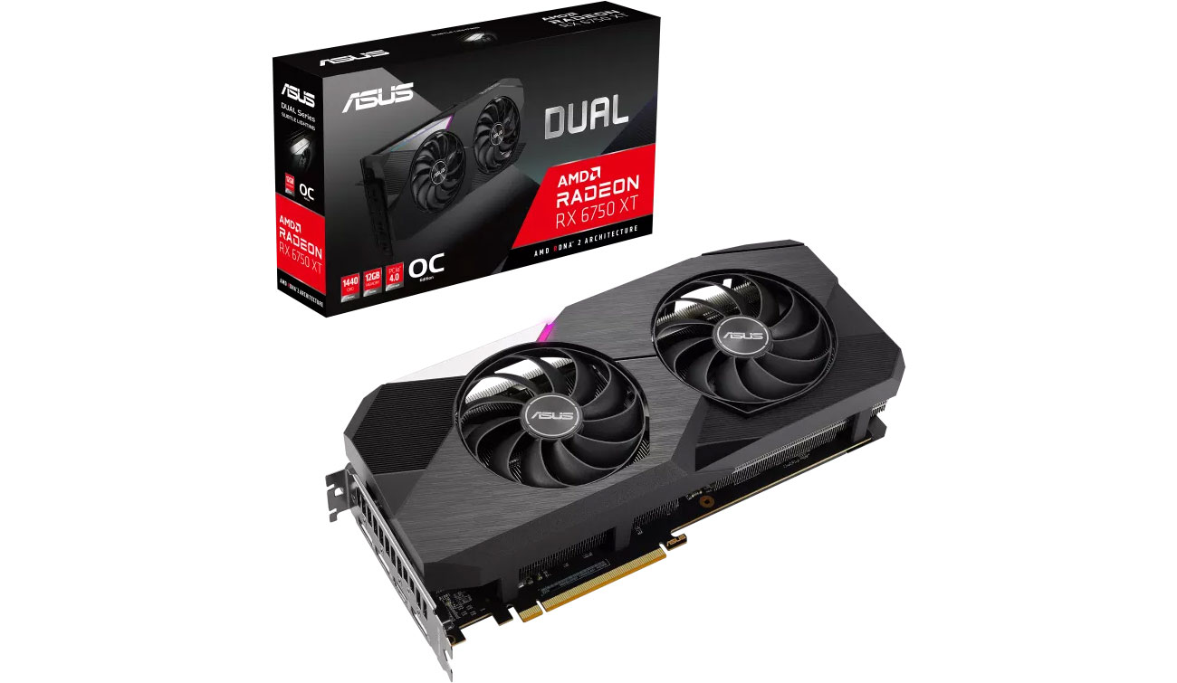 ASUS Radeon RX 6750 XT Dual OC 12 ГБ GDDR6