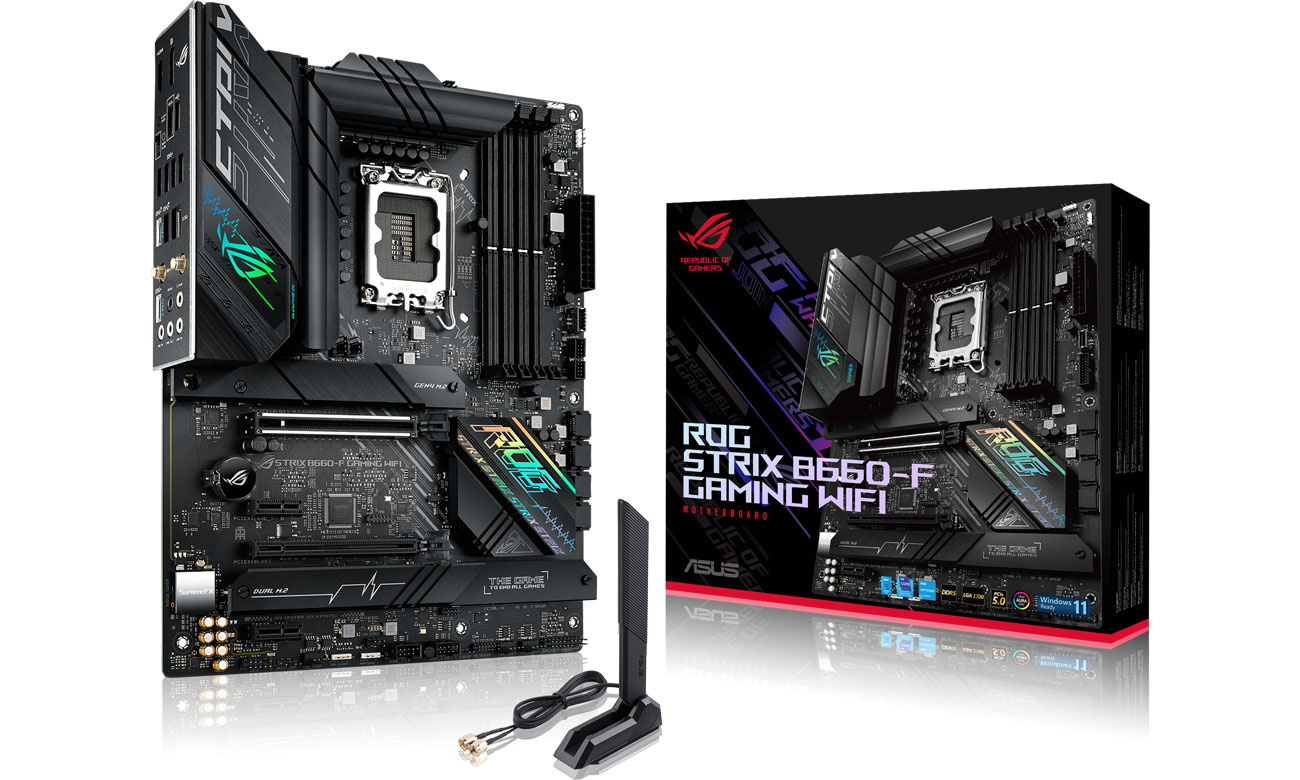 Материнська плата Socket 1700 ASUS ROG STRIX B660-F GAMING WIFI DDR5 90MB18R0-M0EAY0