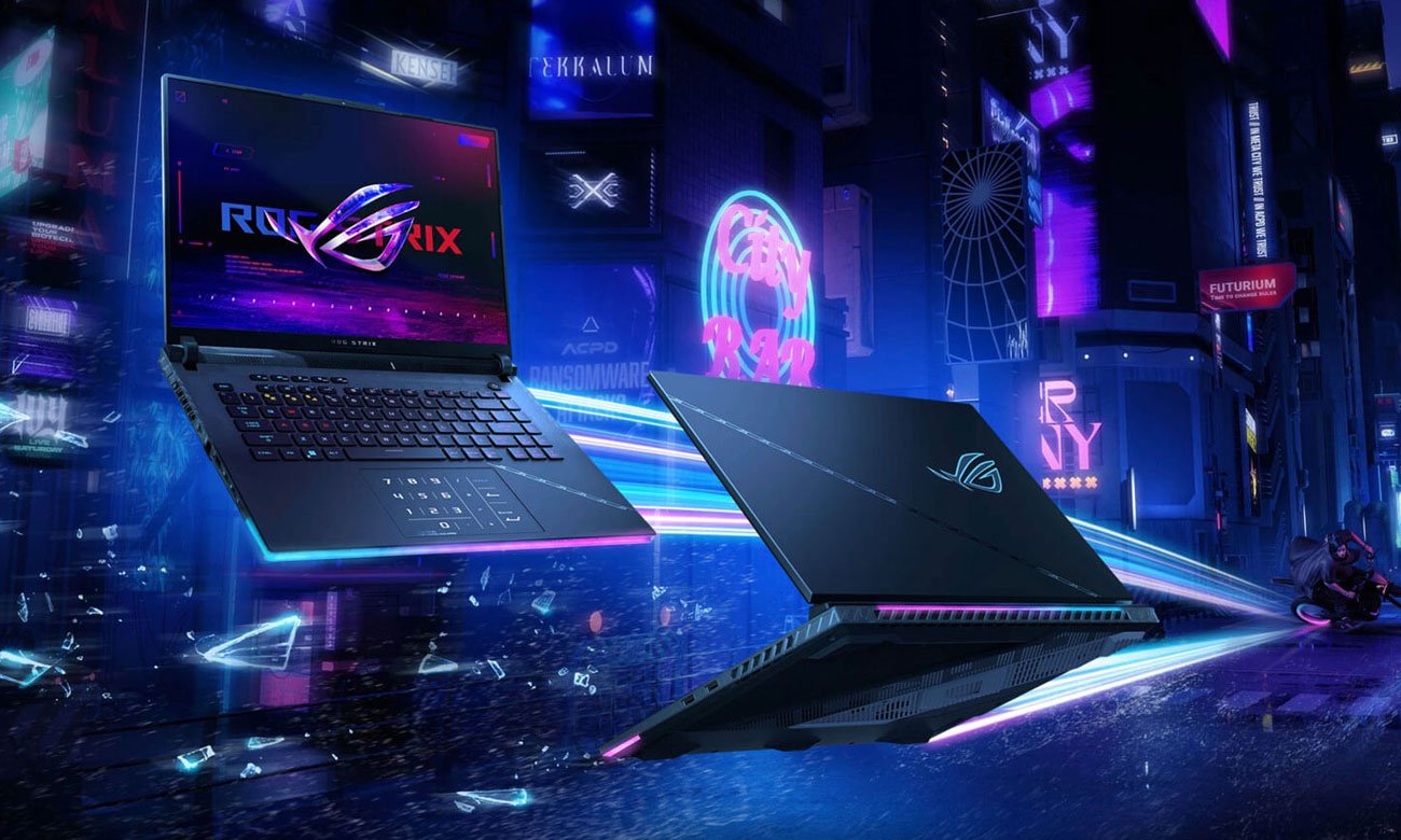 ASUS ROG Strix SCAR 16 спереду та ззаду