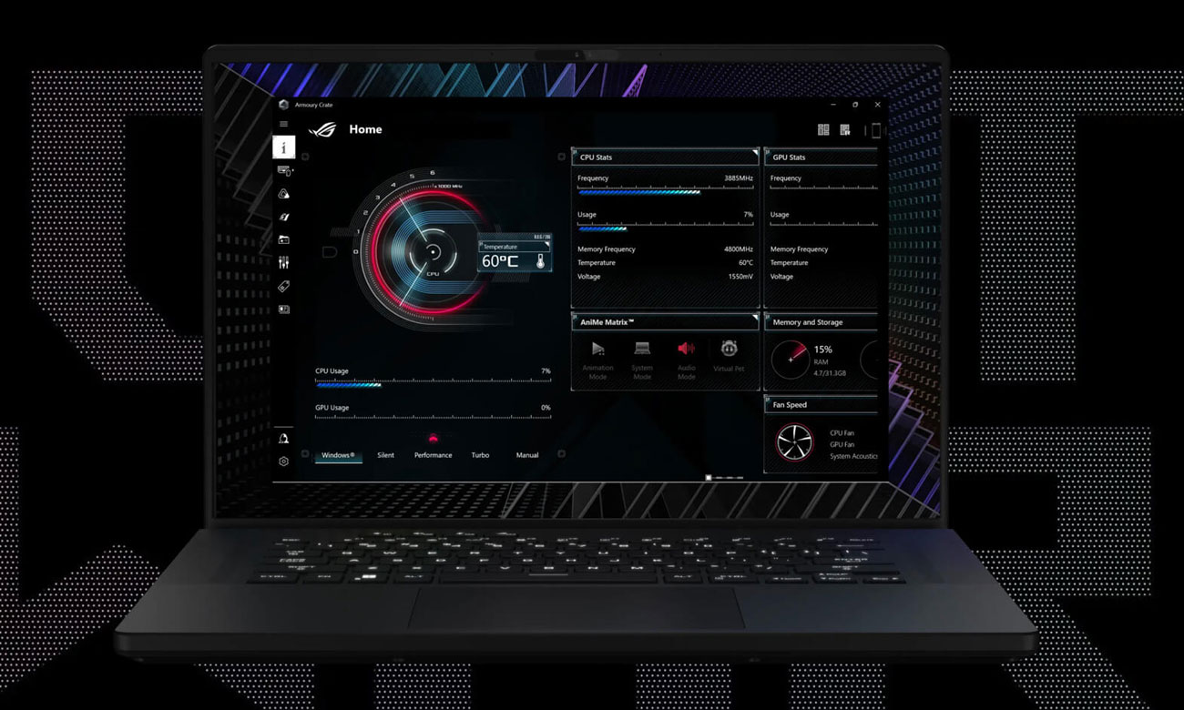 Экран ASUS ROG Zephyrus M16