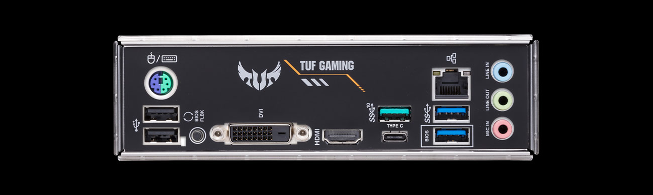 ASUS TUF GAMING B450M-PLUS II - Разъемы