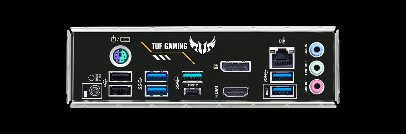 ASUS TUF GAMING B450M-PRO II - Разъемы