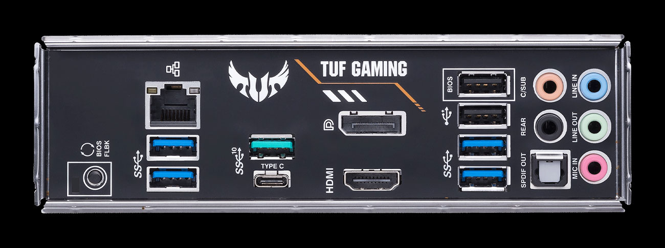 ASUS TUF GAMING B450 PLUS II - Разъемы