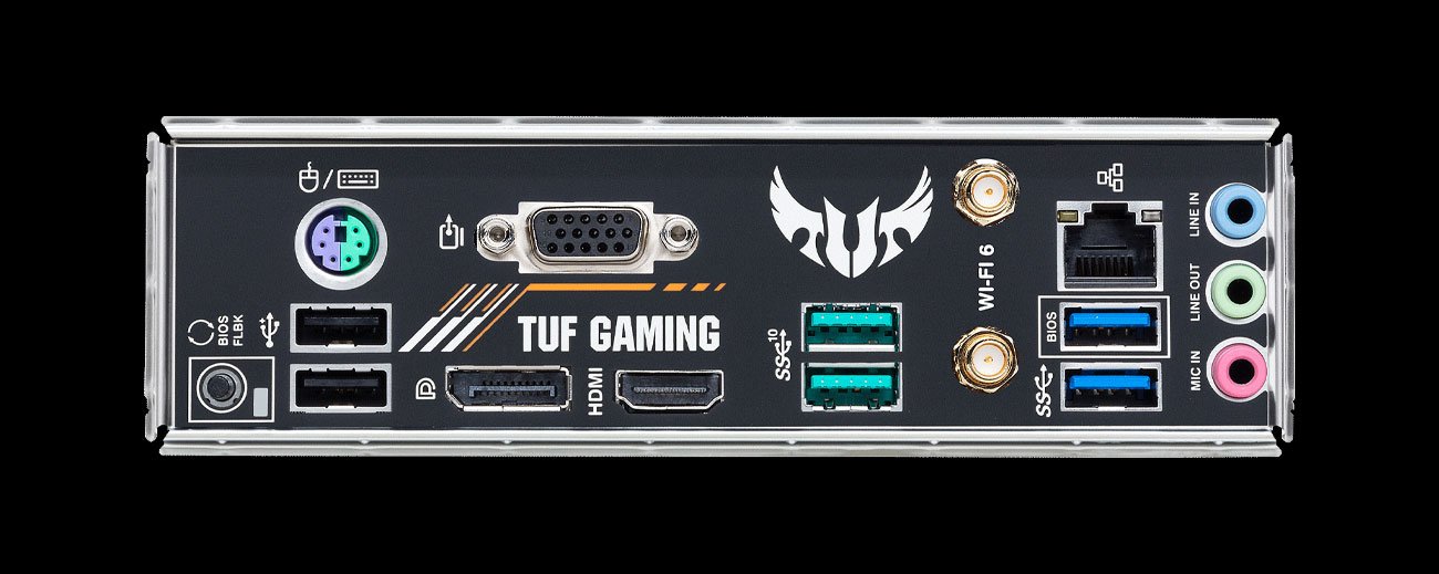 ASUS TUF GAMING B550M-E WIFI - Разъемы