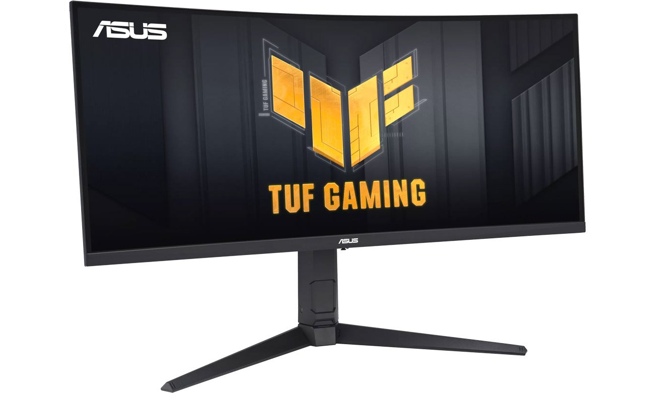 ASUS TUF Gaming VG34VQEL1A Вигнутий кутовий вигляд спереду