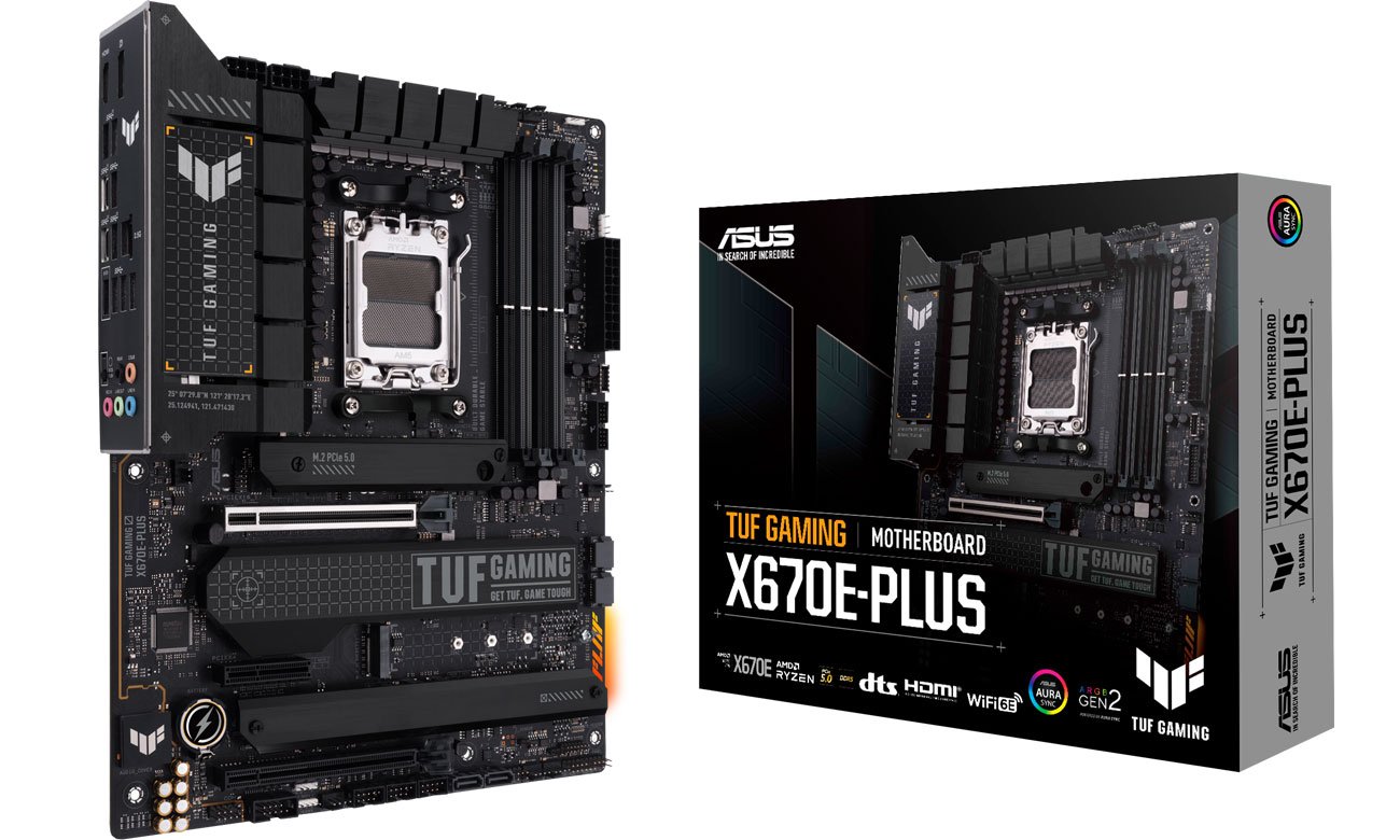 Материнская плата ASUS TUF GAMING X670E-PLUS в коробке