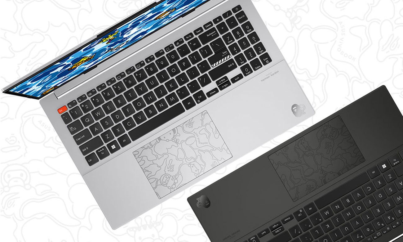 ASUS Vivobook S15 BAPE Edition чорно-сріблястий