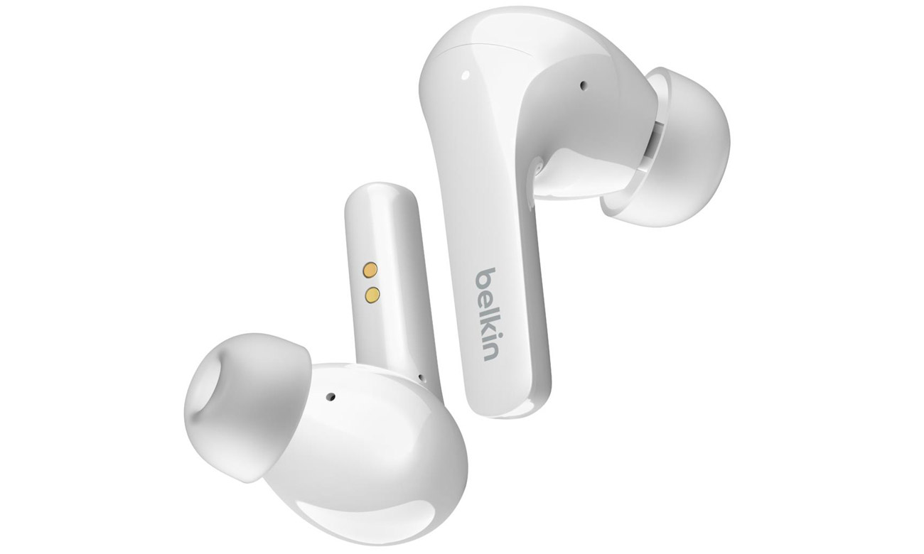 Бездротові навушники Belkin SoundForm Flow White - вигляд лівого та правого навушників