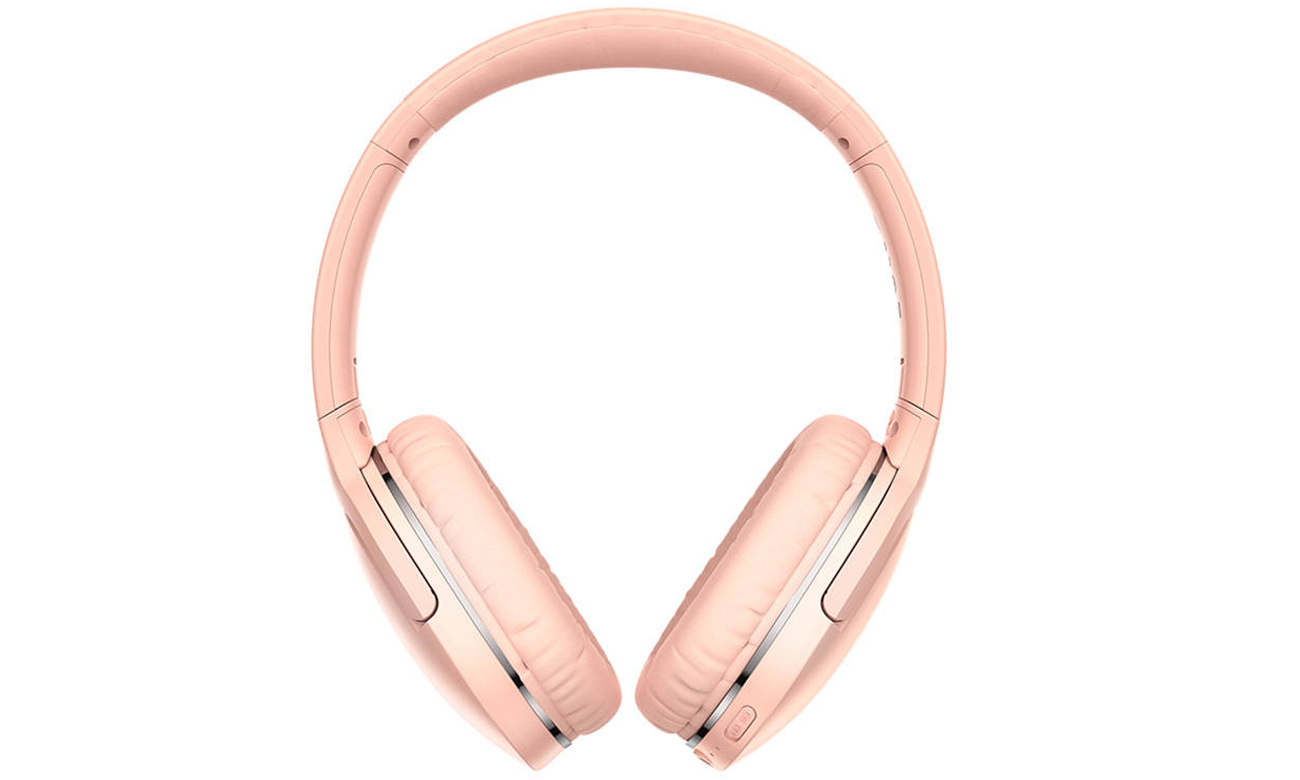 Беспроводные наушники Baseus Encok D02 Pro Pink - вид спереди