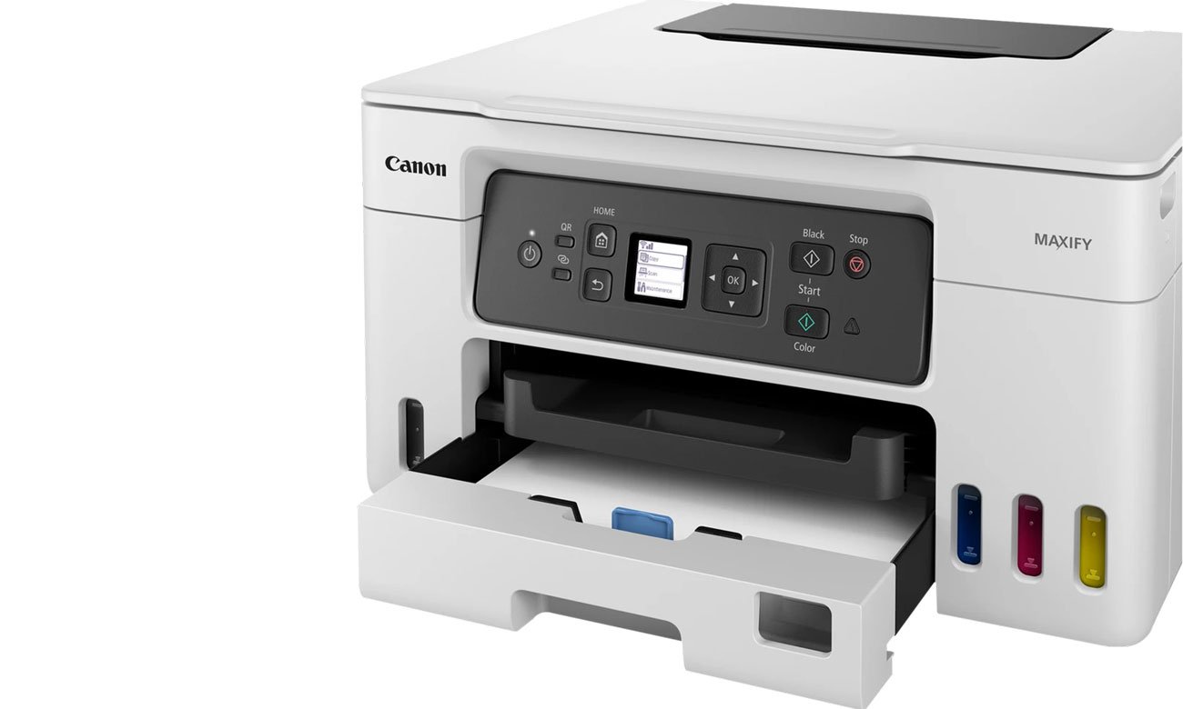 Canon MAXIFY GX3040 вид спереди, открытая кассета