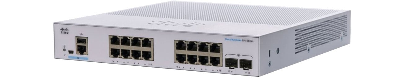 Коммутатор Cisco CBS250-16T-2G-EU