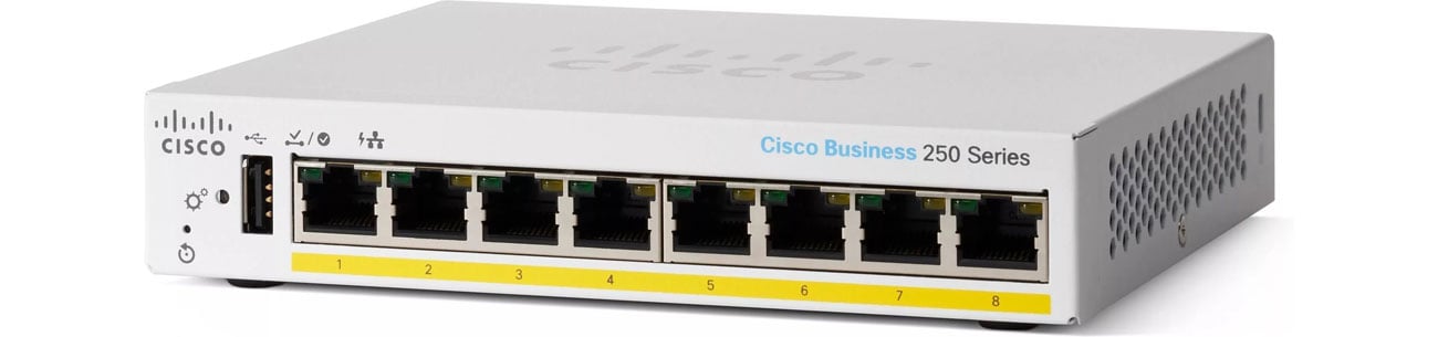 Коммутатор Cisco CBS250-8PP-D-EU