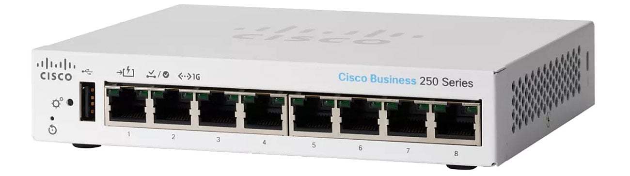 Комутатор Cisco CBS250-8T-D-EU