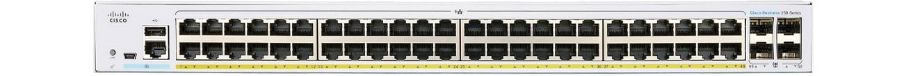 Комутатор Cisco CBS250-48P-4X-EU Фронт