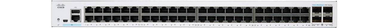 Комутатор Cisco CBS250-48T-4G-EU Фронт