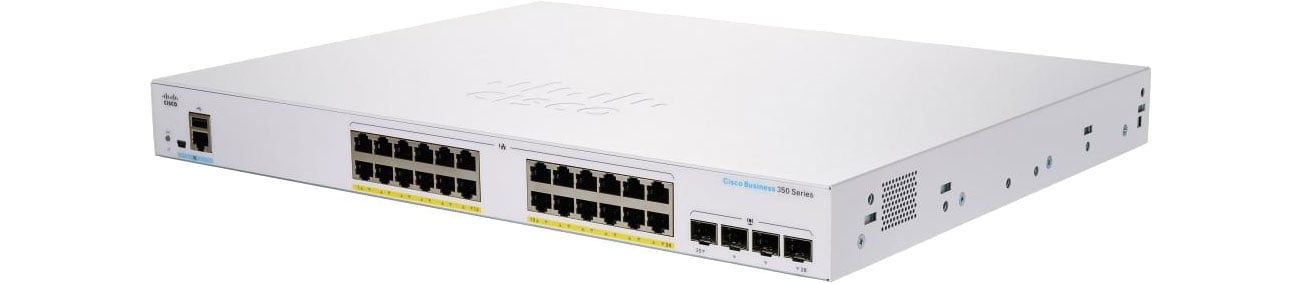 Комутатор Cisco CBS350-24FP-4G-EU