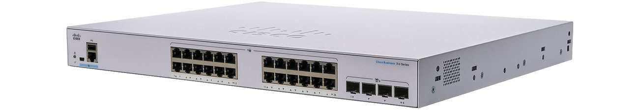 Коммутатор Cisco CBS350-24T-4X-EU