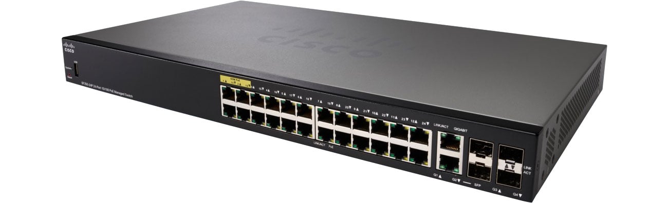 Коммутатор Cisco SF350-24P-K9-EU