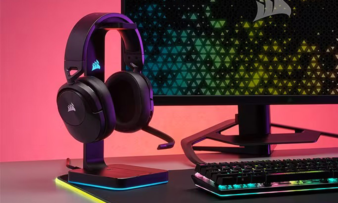 Бездротова гарнітура Corsair HS55 Black - бездротове підключення з низькою затримкою