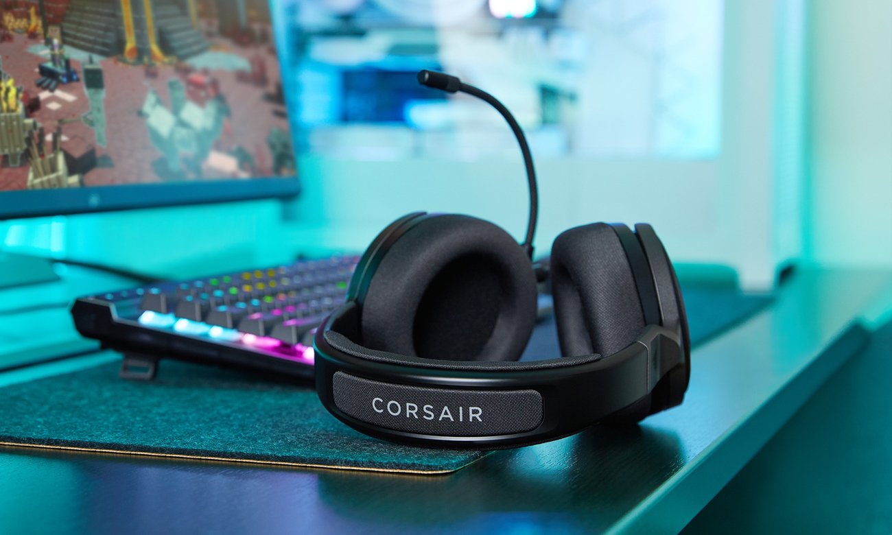 Професійна гарнітура Corsair Virtuoso Black - стиль життя