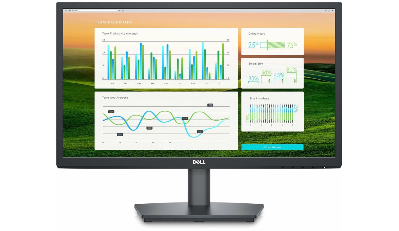 Монитор Dell E2222HS идеально подходит для домашнего и офисного использования.