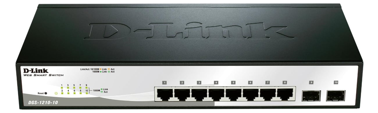 D-Link 10p коммутатор DGS-1210-10