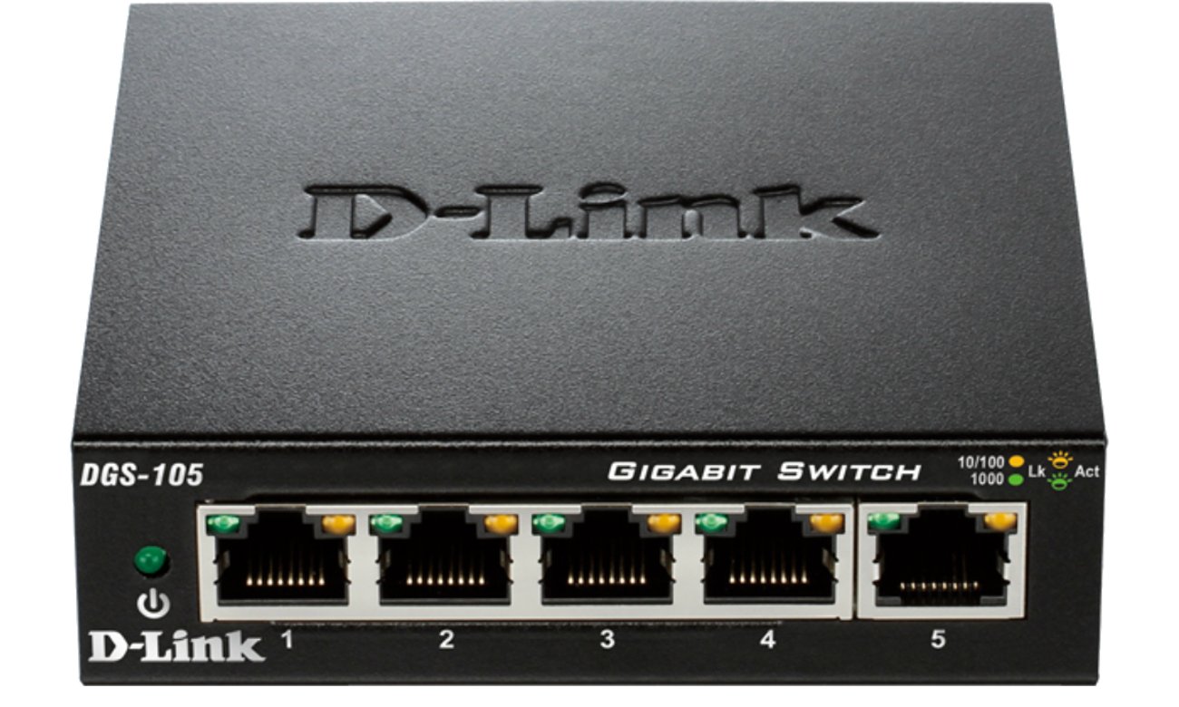 D-Link DGS-105 Вид спереди