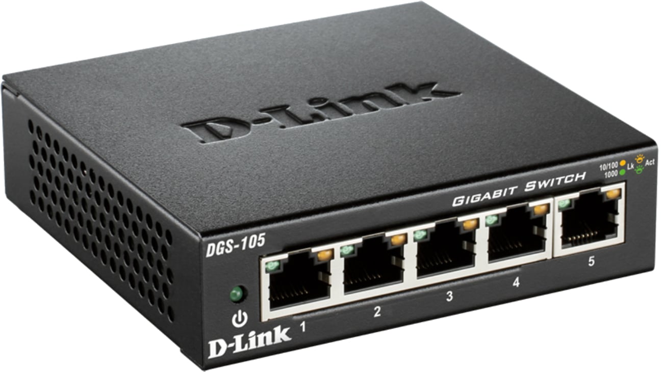 D-Link DGS-105 Вид сбоку