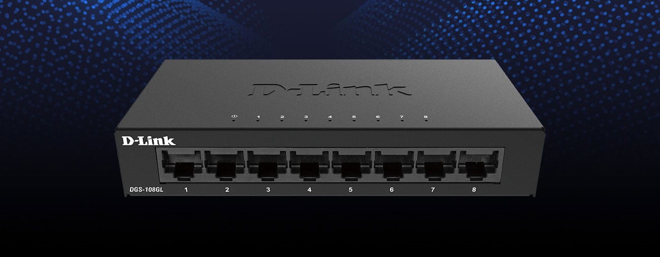 Коммутатор D-Link 8p DGS-108GL (8x10/100/1000Mbit)