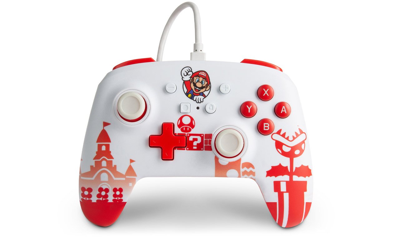 Дротова панель PowerA Mario Red & White для Nintendo Switch