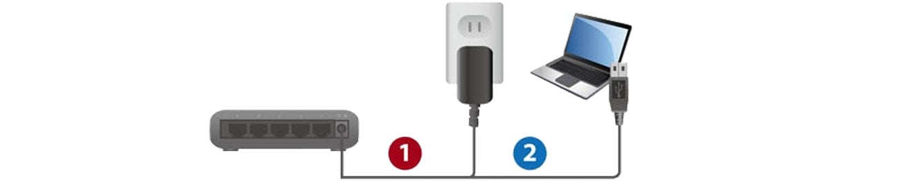 Коммутатор Edimax 5p ES-5500G V3 с питанием от USB