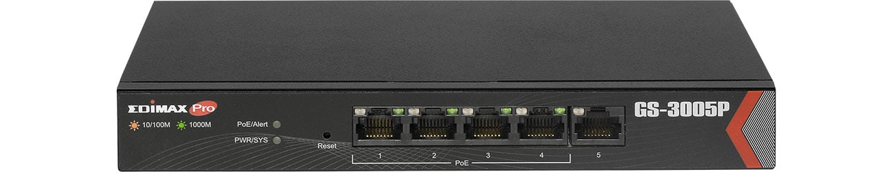 Комутатор Edimax 5p GS-3005P 5x10/100/1000Mbit 4xPoE+