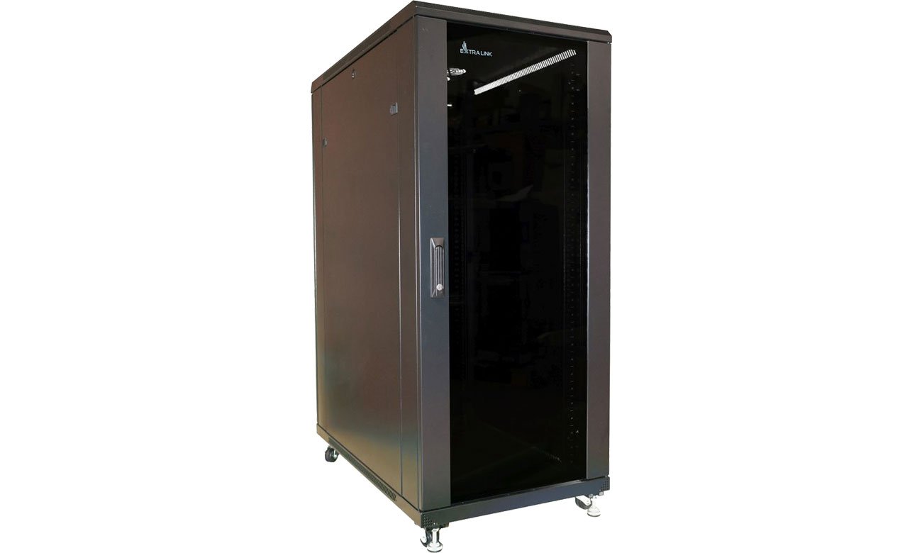 Шафа ExtraLink стояча RACK 19'' 27U 600x1000mm (чорна) EX.11359