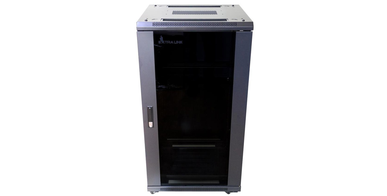 Шкаф ExtraLink 19'' RACK 27U 600x600 мм стоячий