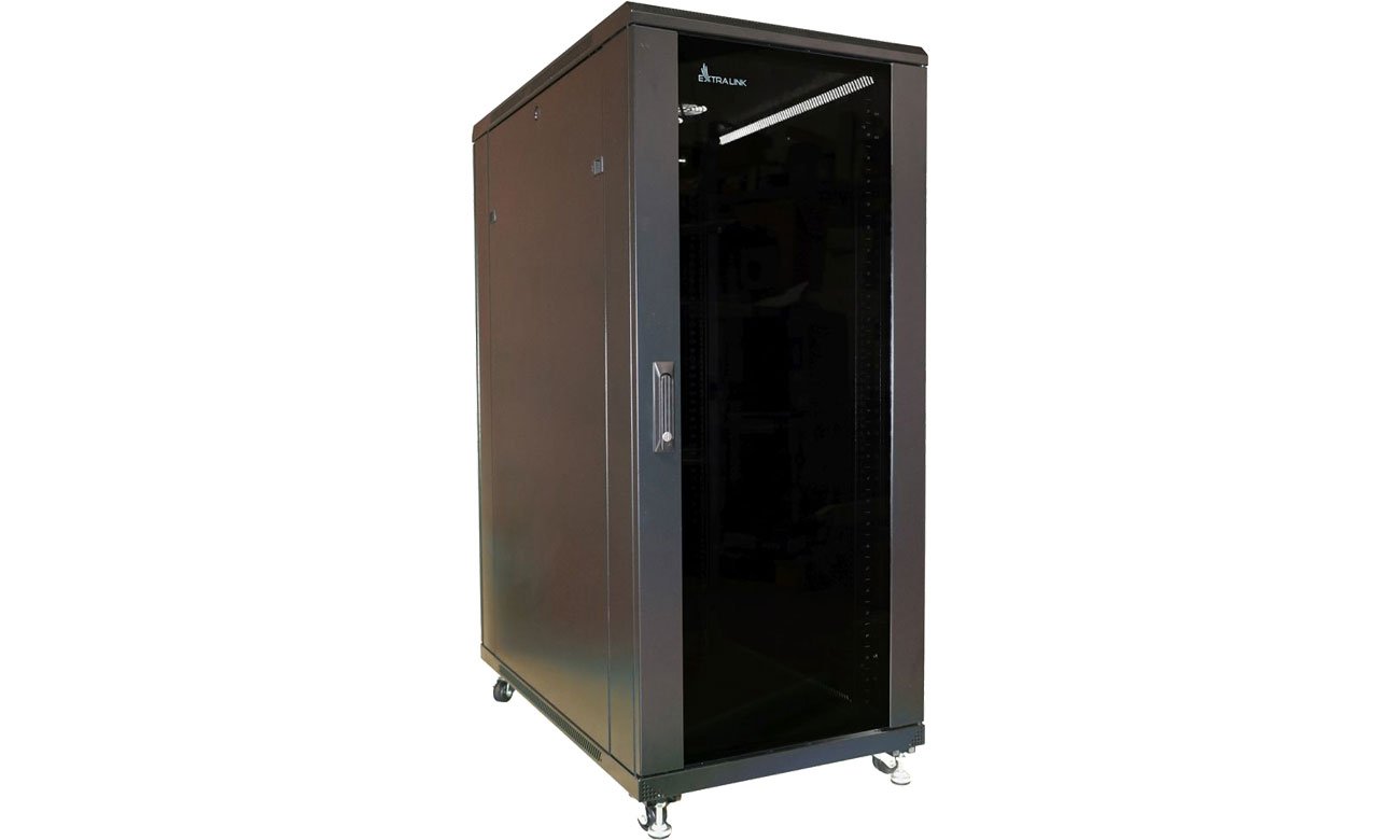 Шкаф ExtraLink стоячий RACK 19'' 27U 600x800mm (черный) EX.11366