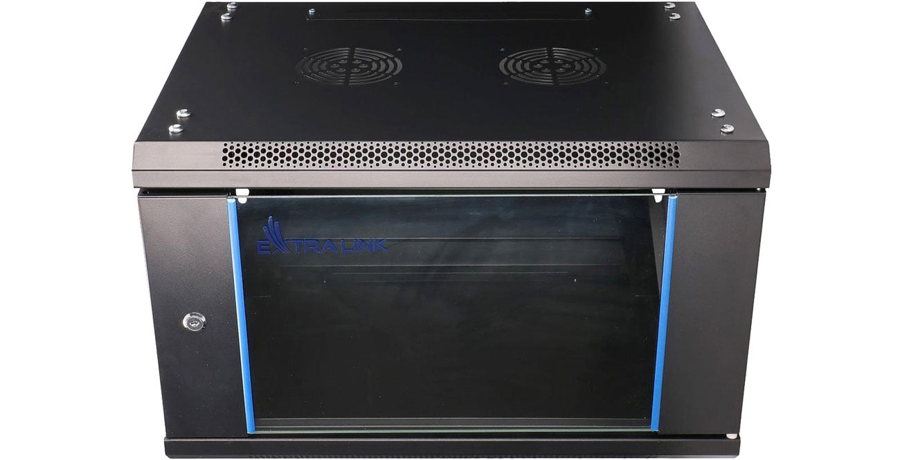 ExtraLink Підвісна шафа RACK 19'' 6U 600x450mm чорний EX.7225